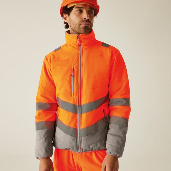 Regatta High Visibility Two Tone Thermal Baffle Jacket Thumbnail