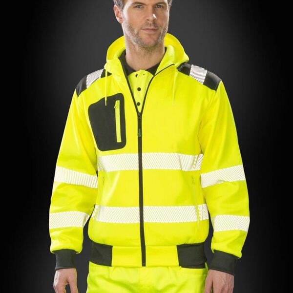 RECYCLED SAFETY ZIPPED HOODIE Thumbnail