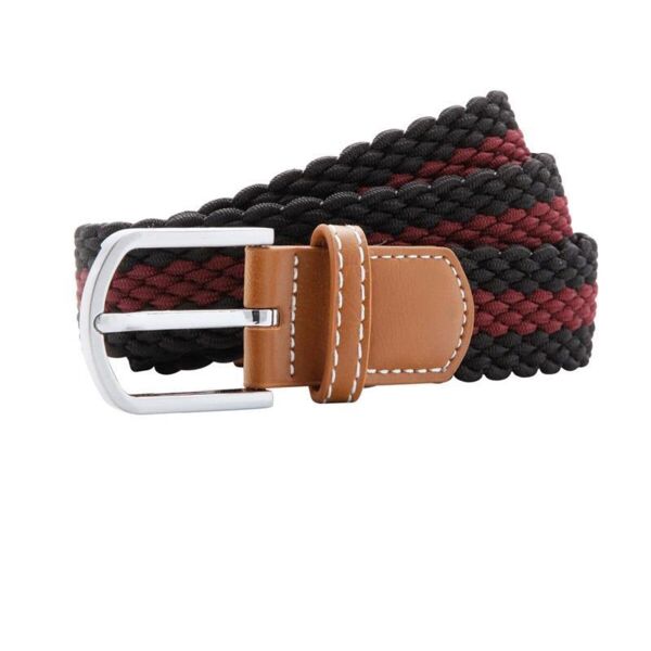 TWO COLOUR BRAID STRETCH BELT Thumbnail