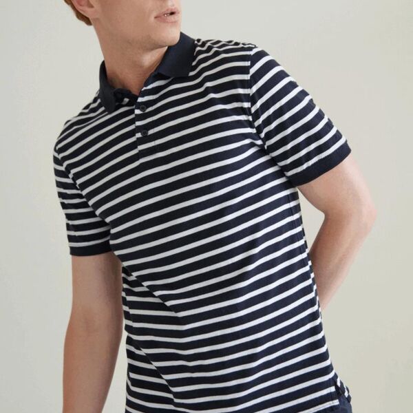 STRIPED JERSEY POLO SHIRT Thumbnail