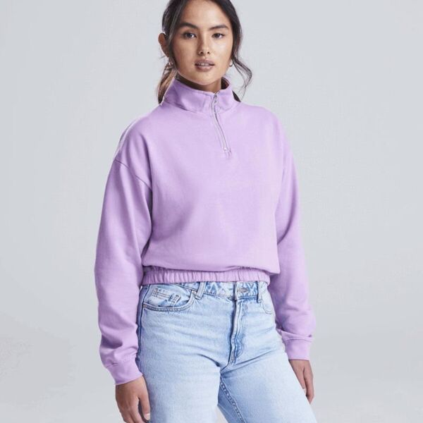 WOMENS CROPPED 1/4 ZIP SWEAT Thumbnail