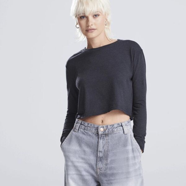 WOMENS LONG SLEEVE CROPPED T Thumbnail