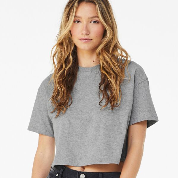 Bella Ladies Jersey Crop Tee Thumbnail